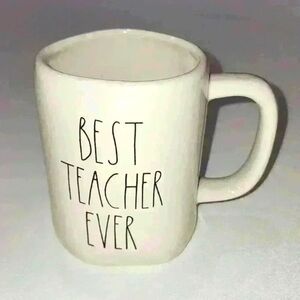 Rae Dunn BEST TEACHER EVER Coffee Tea Mug - ceramic K8283